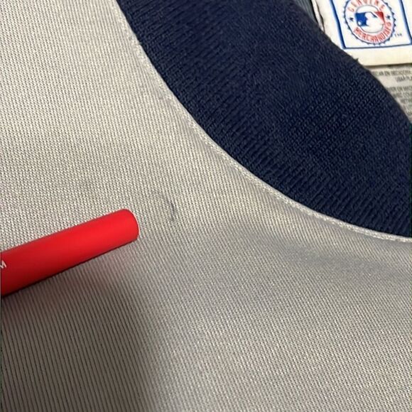 🔥⚾️ Vintage NY YANKEES ADIDAS Embroidered Snap Varsity Polyester Jacket - Sz L - Picture 8 of 16